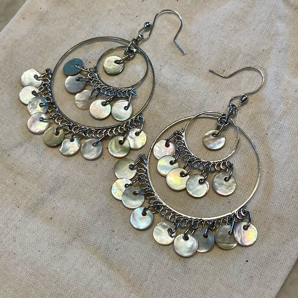Iridescent Statement Earrings